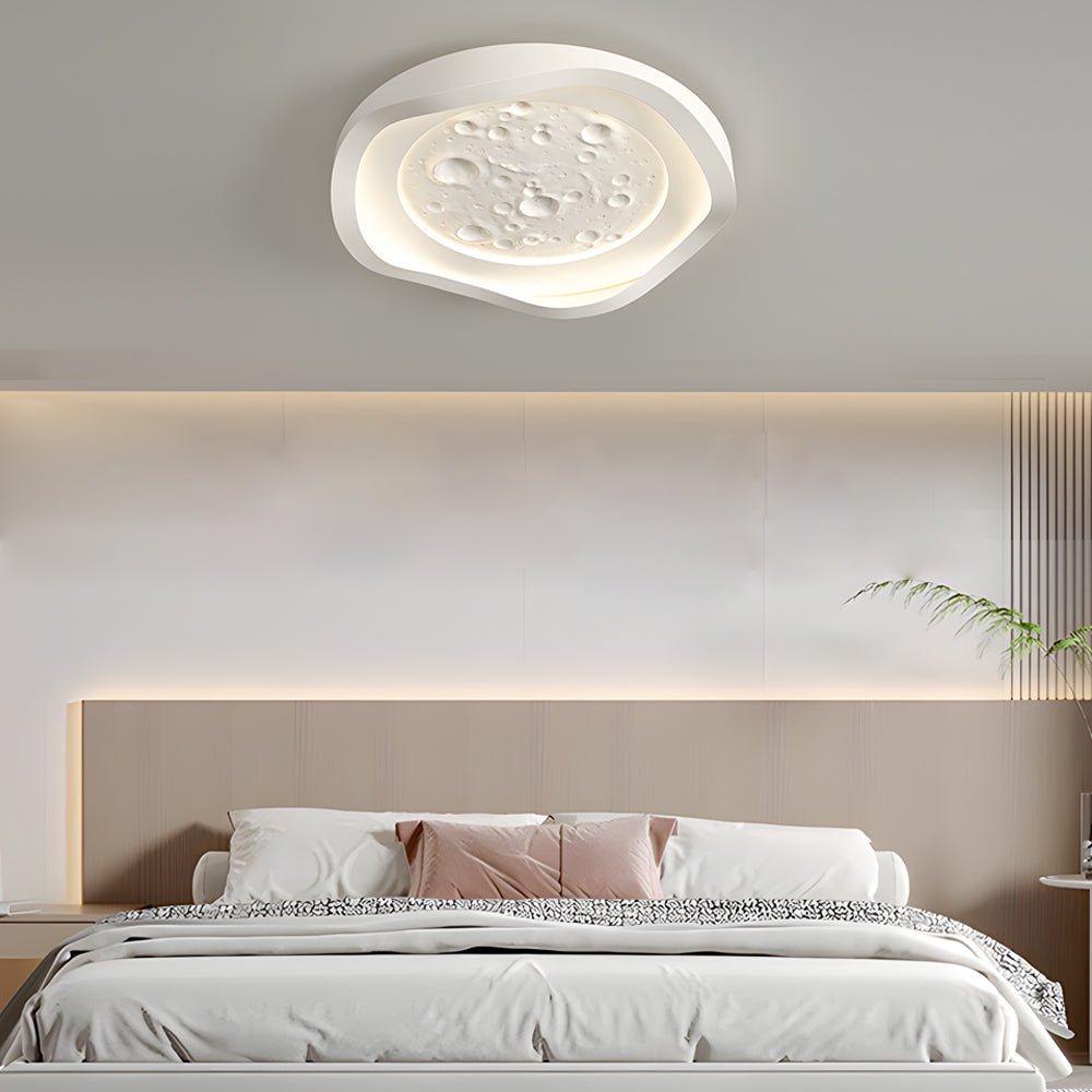 WINTHORPE WHITE RESIN WAVE CEILING LUMINAIRE