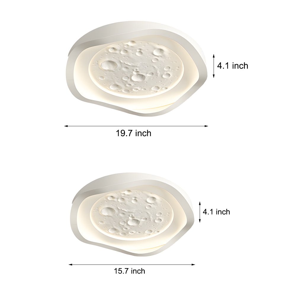 WINTHORPE WHITE RESIN WAVE CEILING LUMINAIRE