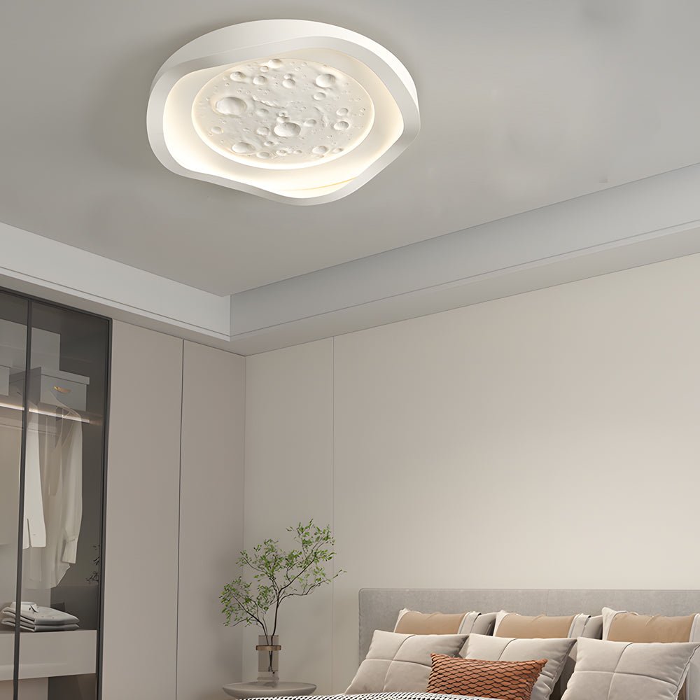 WINTHORPE WHITE RESIN WAVE CEILING LUMINAIRE