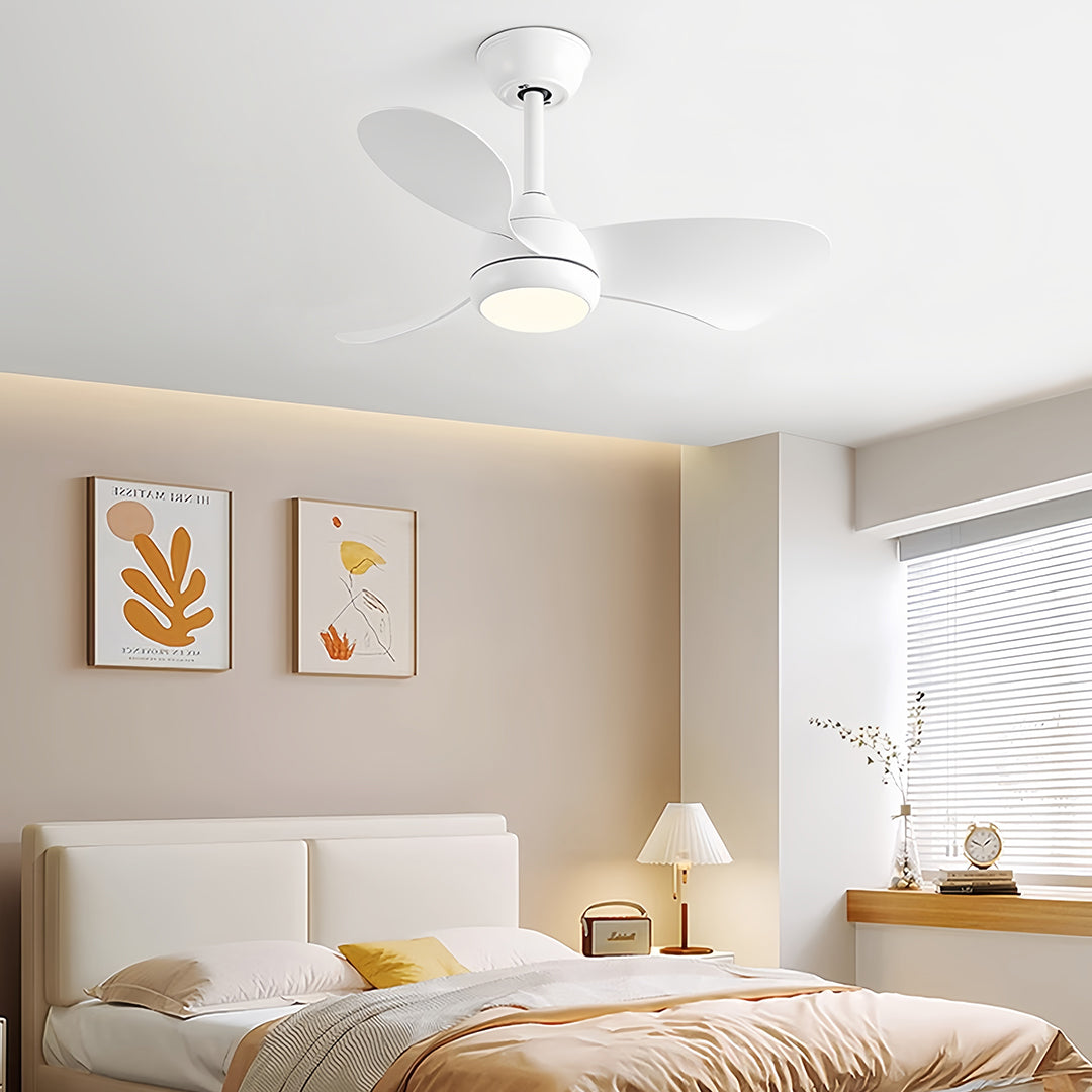 WINDSOR METAL INVERTED CEILING FAN WITH ILLUMINATED SHADE