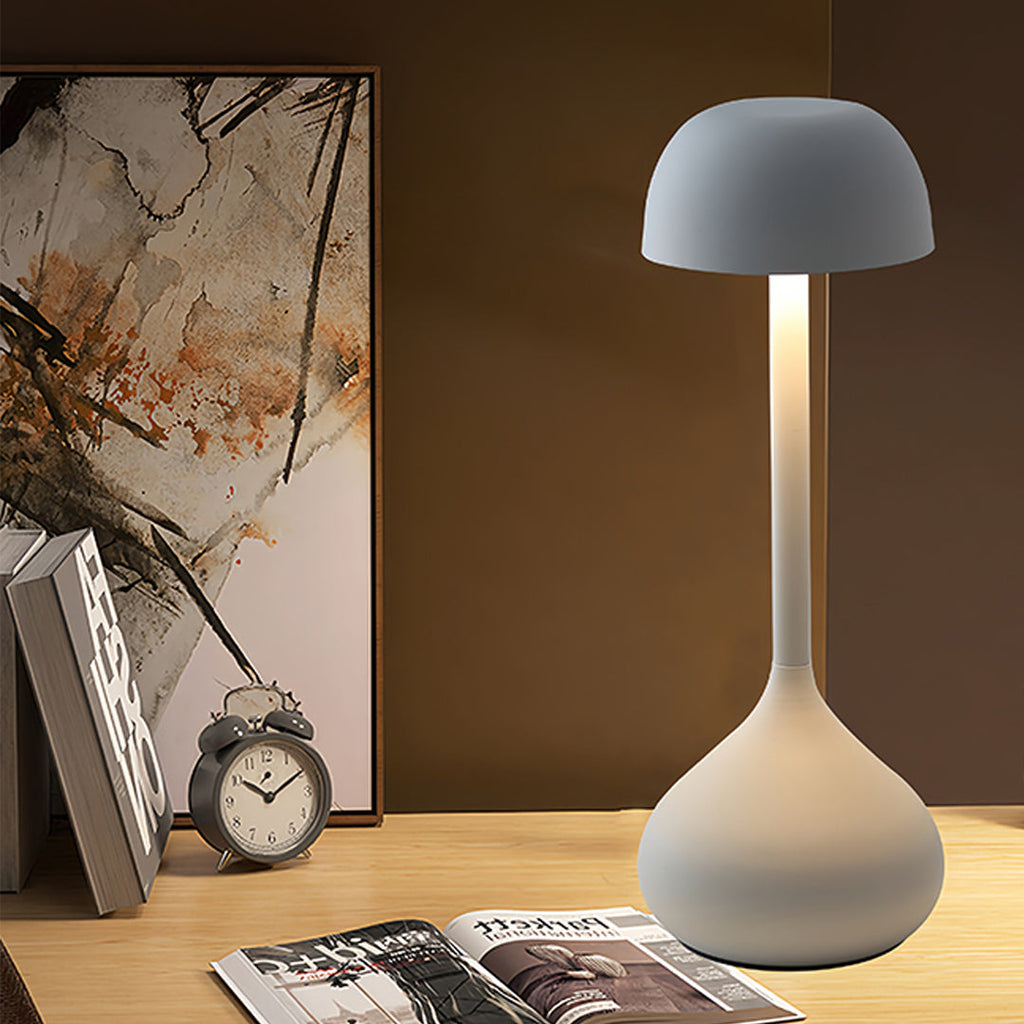 WHITBY GOURD METAL RECHARGEABLE TABLE LANTERN