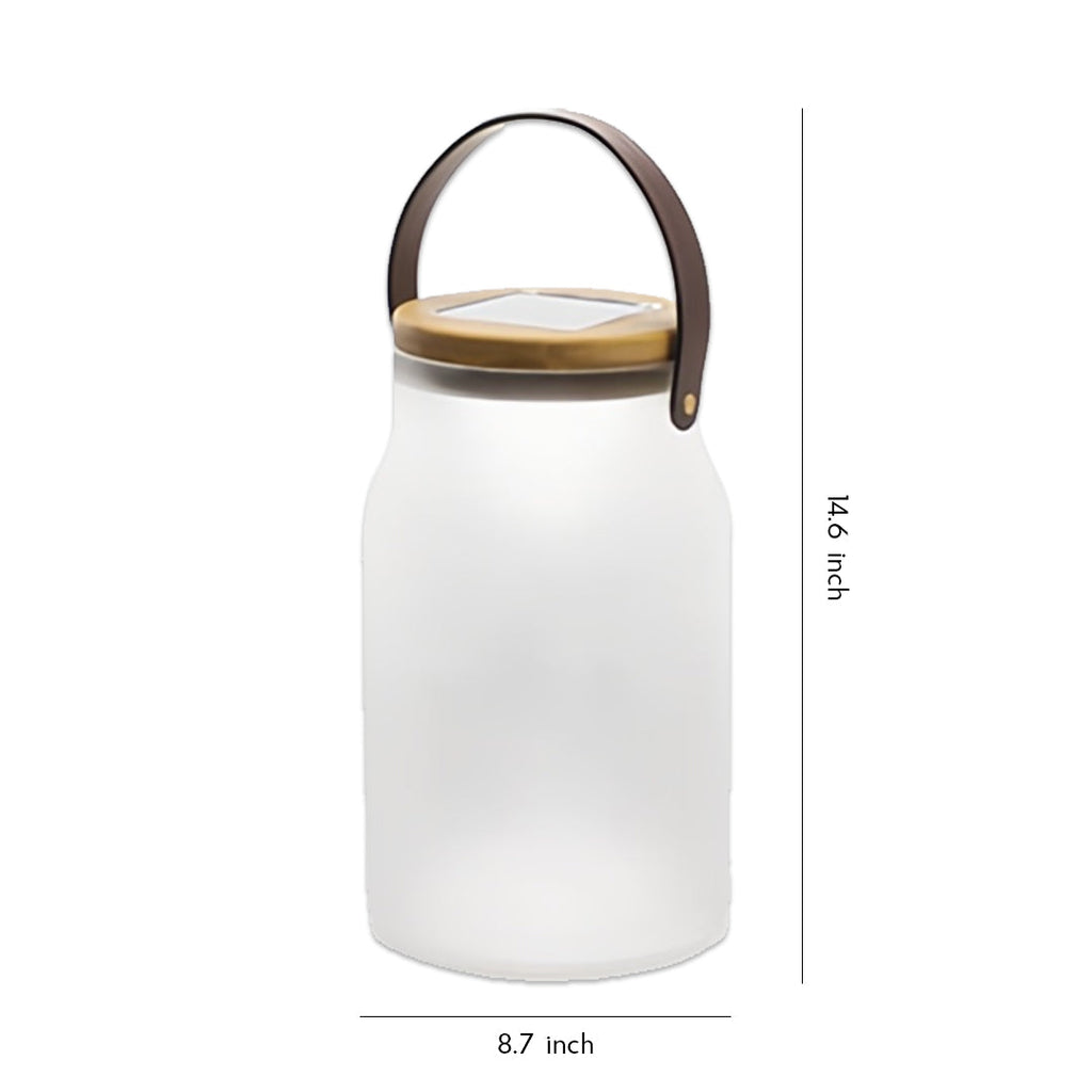 FENWICK SOLAR ILLUMINATION CAMP LIGHT WITH TEAK HANDLE