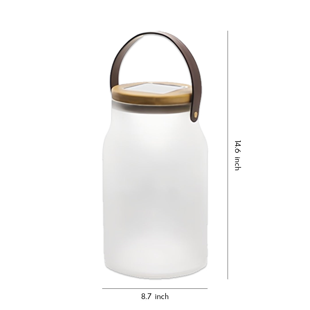 FENWICK SOLAR ILLUMINATION CAMP LIGHT WITH TEAK HANDLE