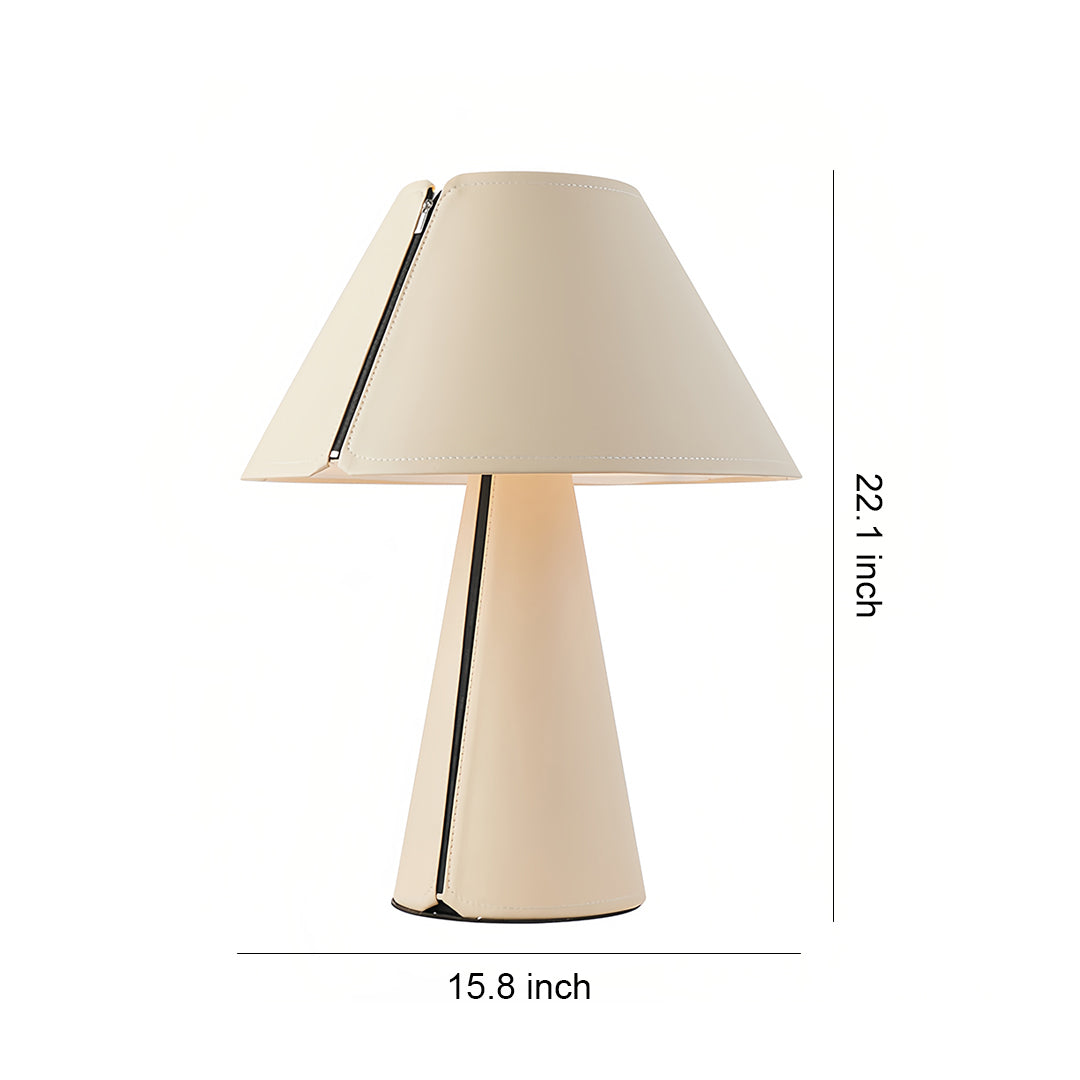 WINDSOR WHITE PLEATED TABLE LAMP, MODERN BEDSIDER WITH CHIC SHADE