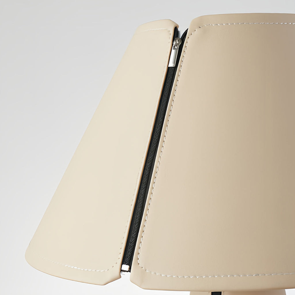 WINDSOR WHITE PLEATED TABLE LAMP, MODERN BEDSIDER WITH CHIC SHADE