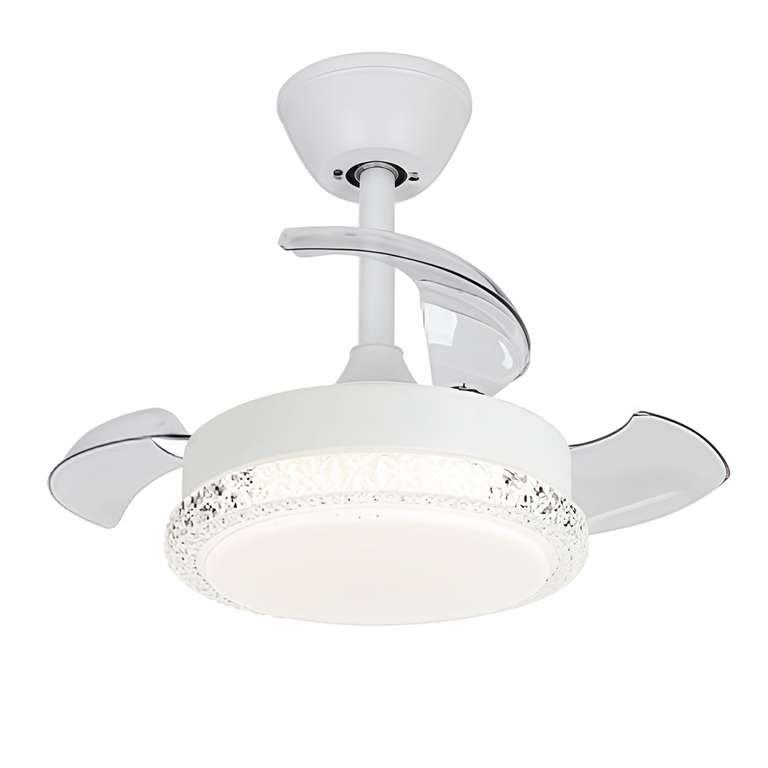 WINTERBOURNE TRIO BLADES FLUSH-MOUNTED CEILING LIGHT FAN