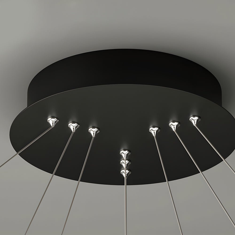 RAVENSHIRE MODERN RINGED LED PENDANT LIGHT