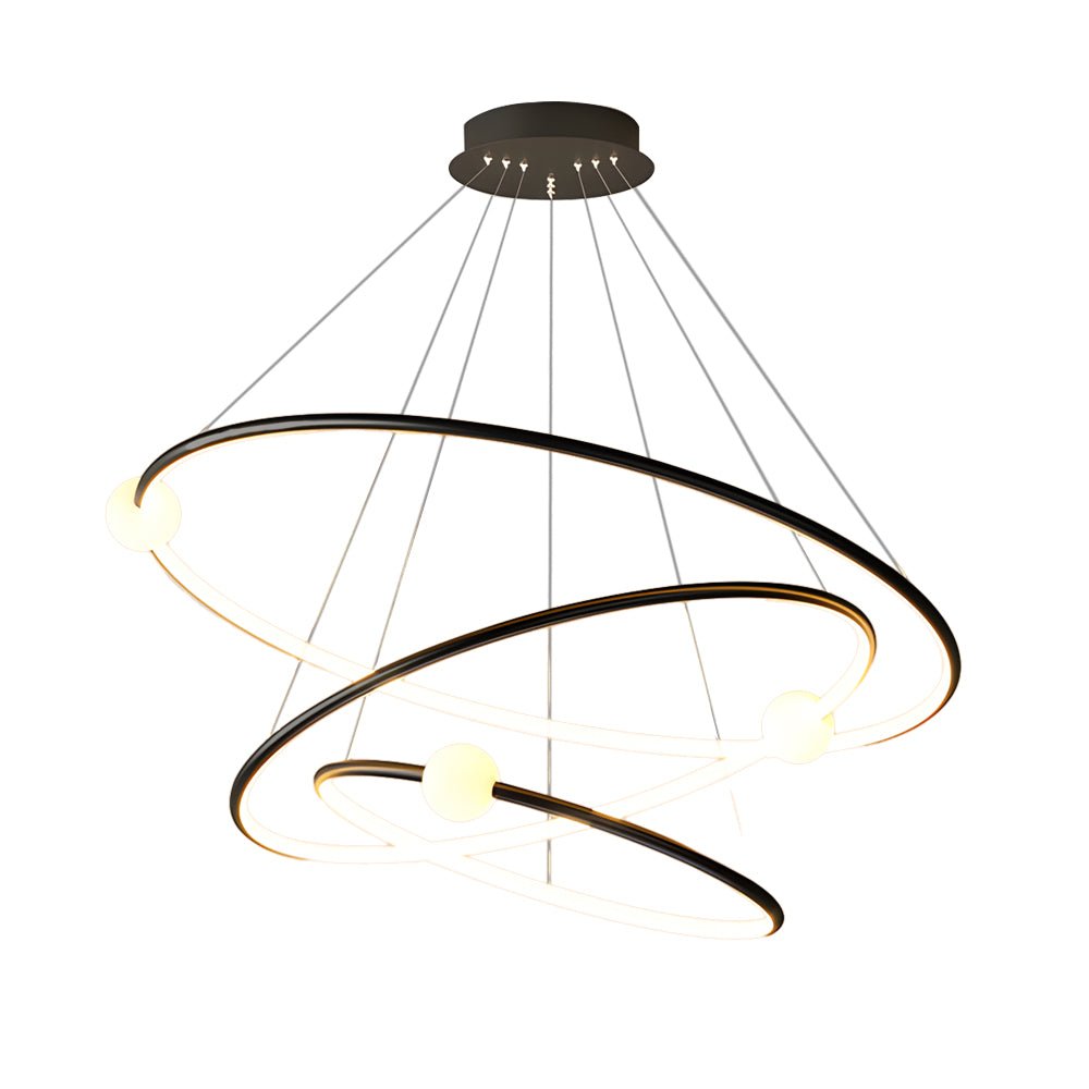 RAVENSHIRE MODERN RINGED LED PENDANT LIGHT