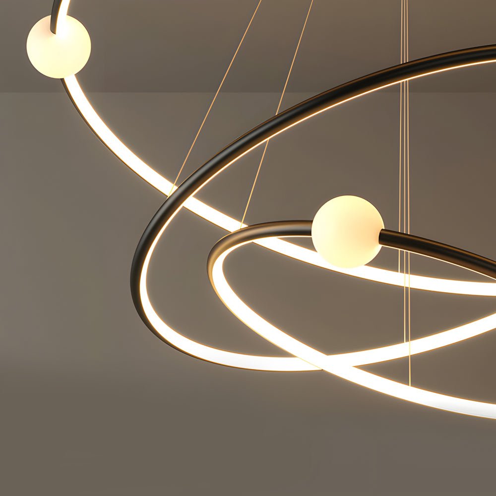 RAVENSHIRE MODERN RINGED LED PENDANT LIGHT