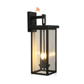 RAVENSHILL OUTDOOR COURTYARD LED WALL SCONCE - WEATHERPROOF BLACK FINISH