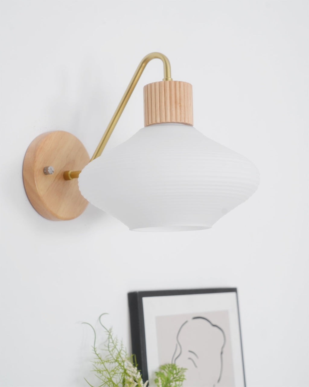 FARNWORTH TAPERED BRASS WALL SCONCE
