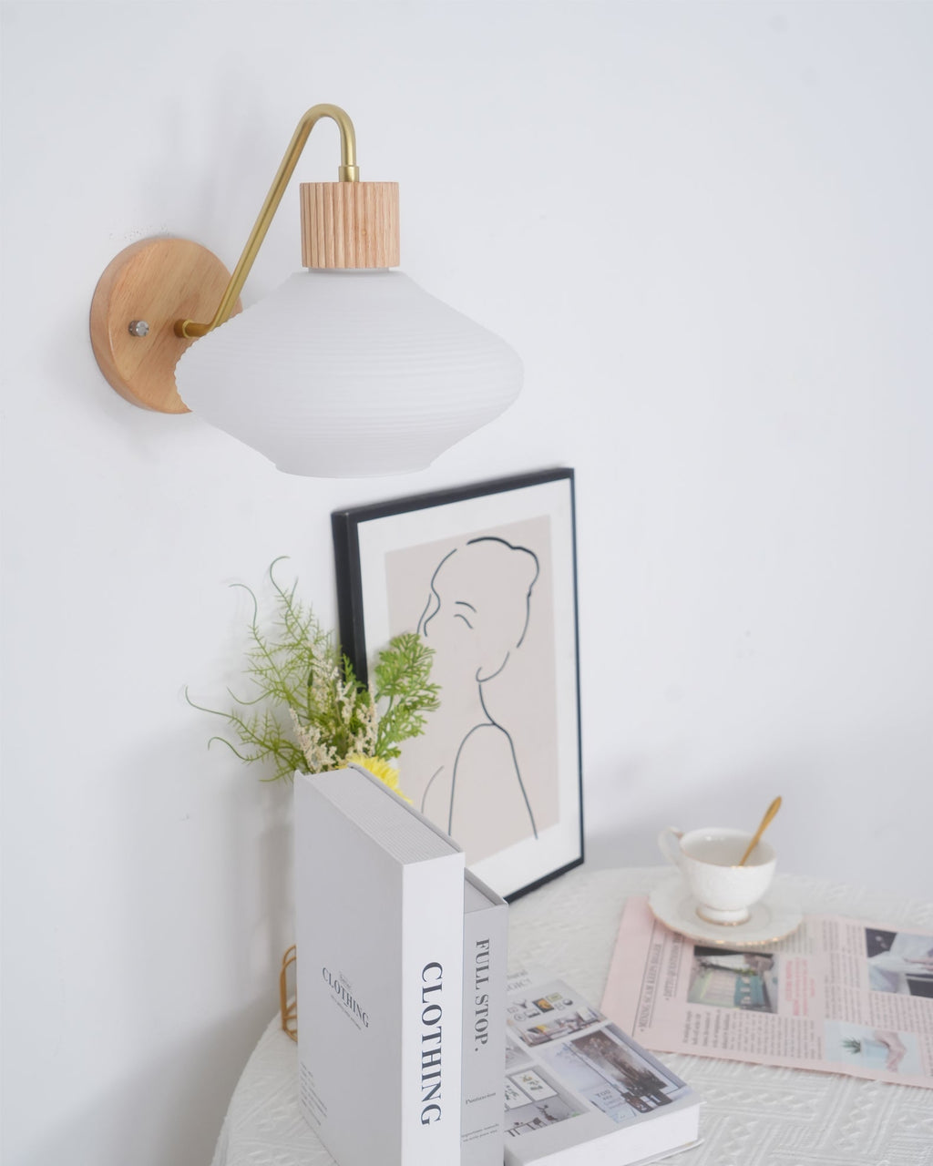 FARNWORTH TAPERED BRASS WALL SCONCE