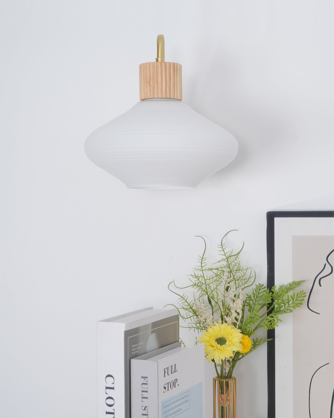 FARNWORTH TAPERED BRASS WALL SCONCE