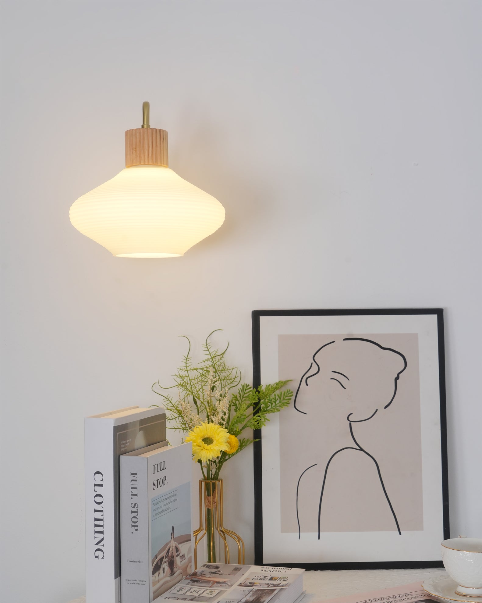 FARNWORTH TAPERED BRASS WALL SCONCE