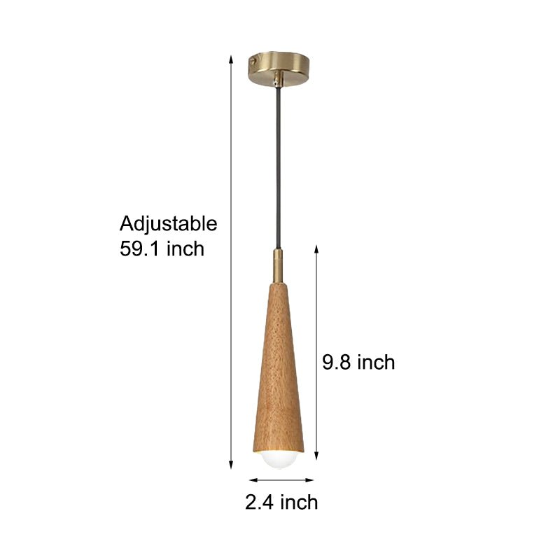 WINDSOR WOODEN TRIO DIMMABLE PENDANT LUMINAIRE