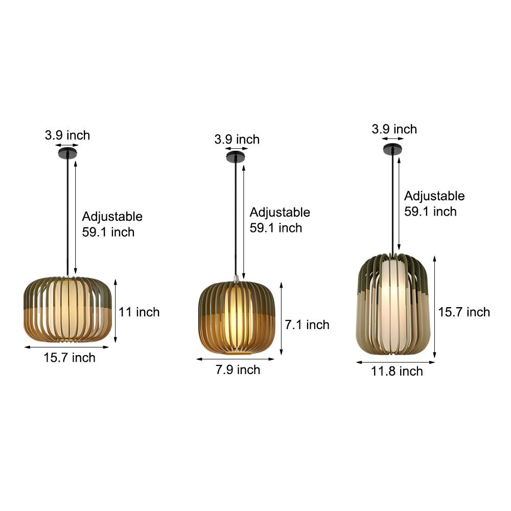 FENWICK WOODEN LANTERN PENDANT LIGHTING