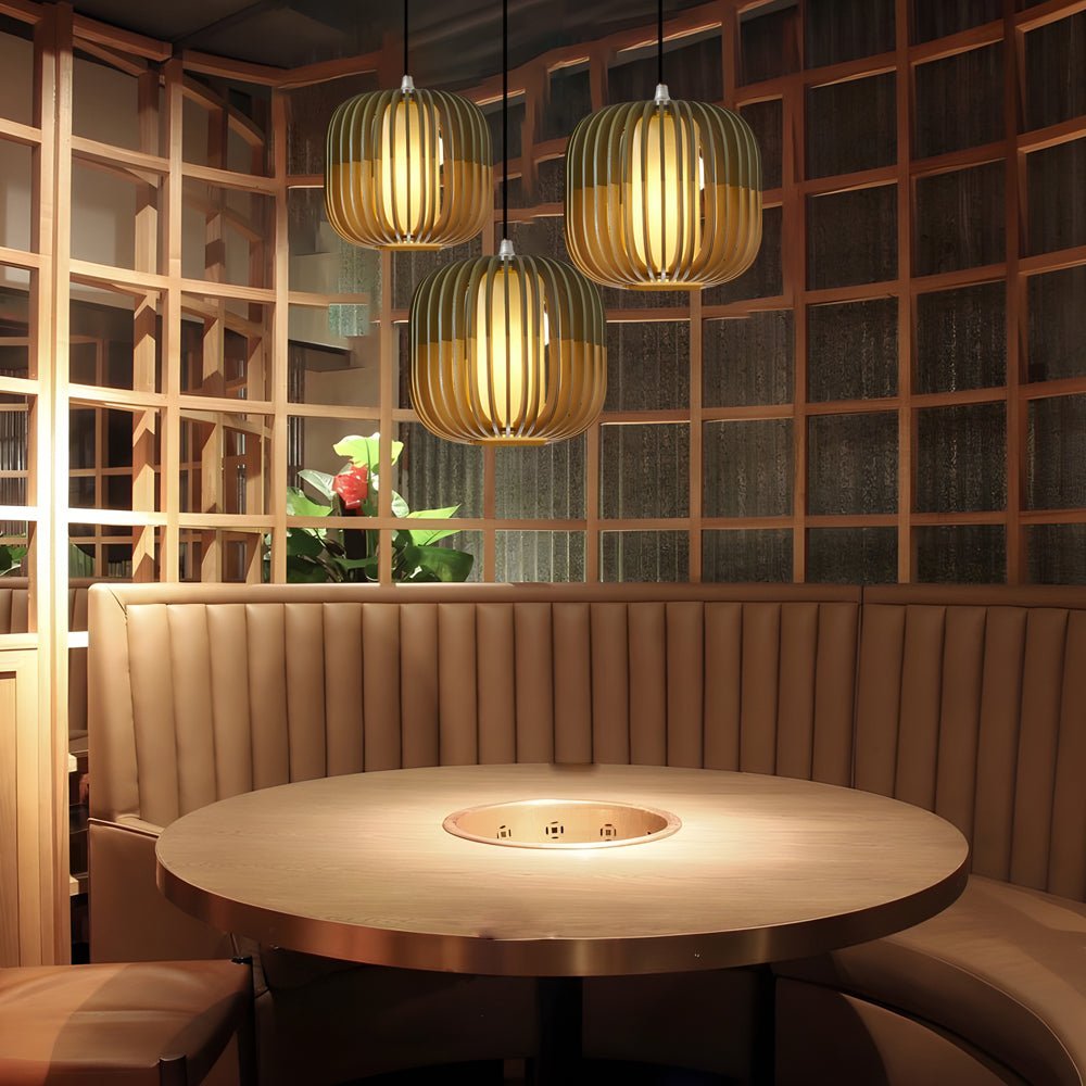 FENWICK WOODEN LANTERN PENDANT LIGHTING