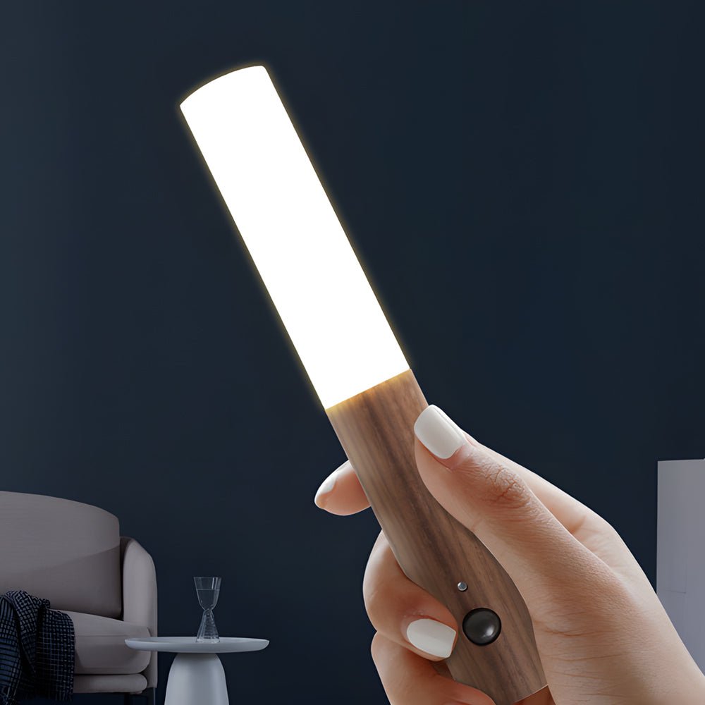 THORNBURY WOODEN MOTION-ACTIVATED NIGHT LAMP WITH USB CHARGING AND MAGNETIC ATTACHMENT