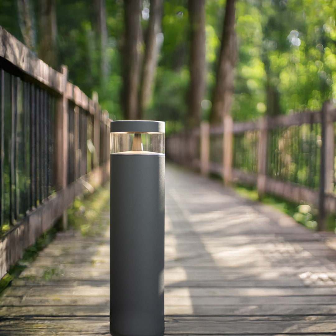 WINTERBOURNE OUTDOOR PATHWAY ILLUMINATOR, LED WATER-RESISTANT MINIMALIST LANTERN