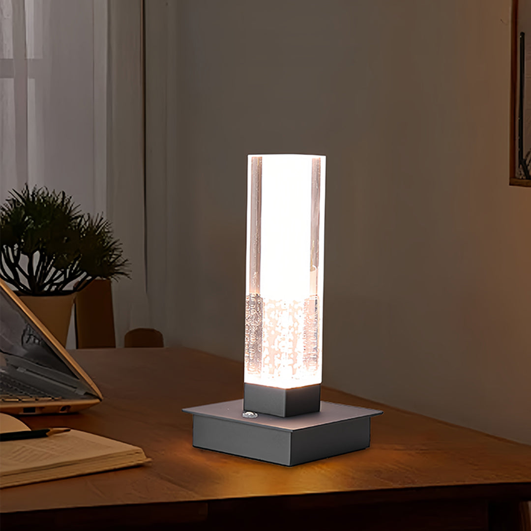 WINTERBOURNE CORDLESS SQUARE LED NIGHT LAMP WITH DIMMING FEATURE