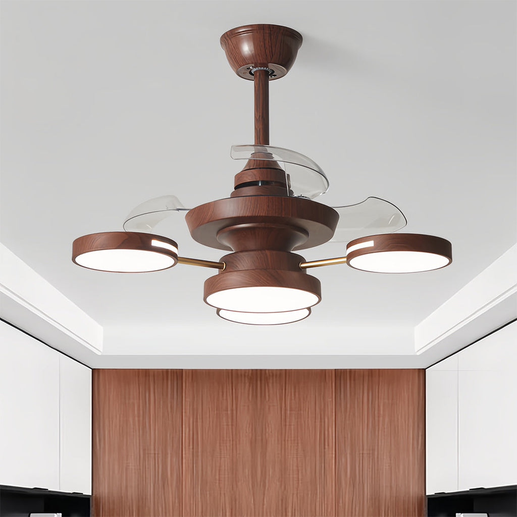 VIVIENNE FRENCH IRON TRIO LIGHT CEILING FAN