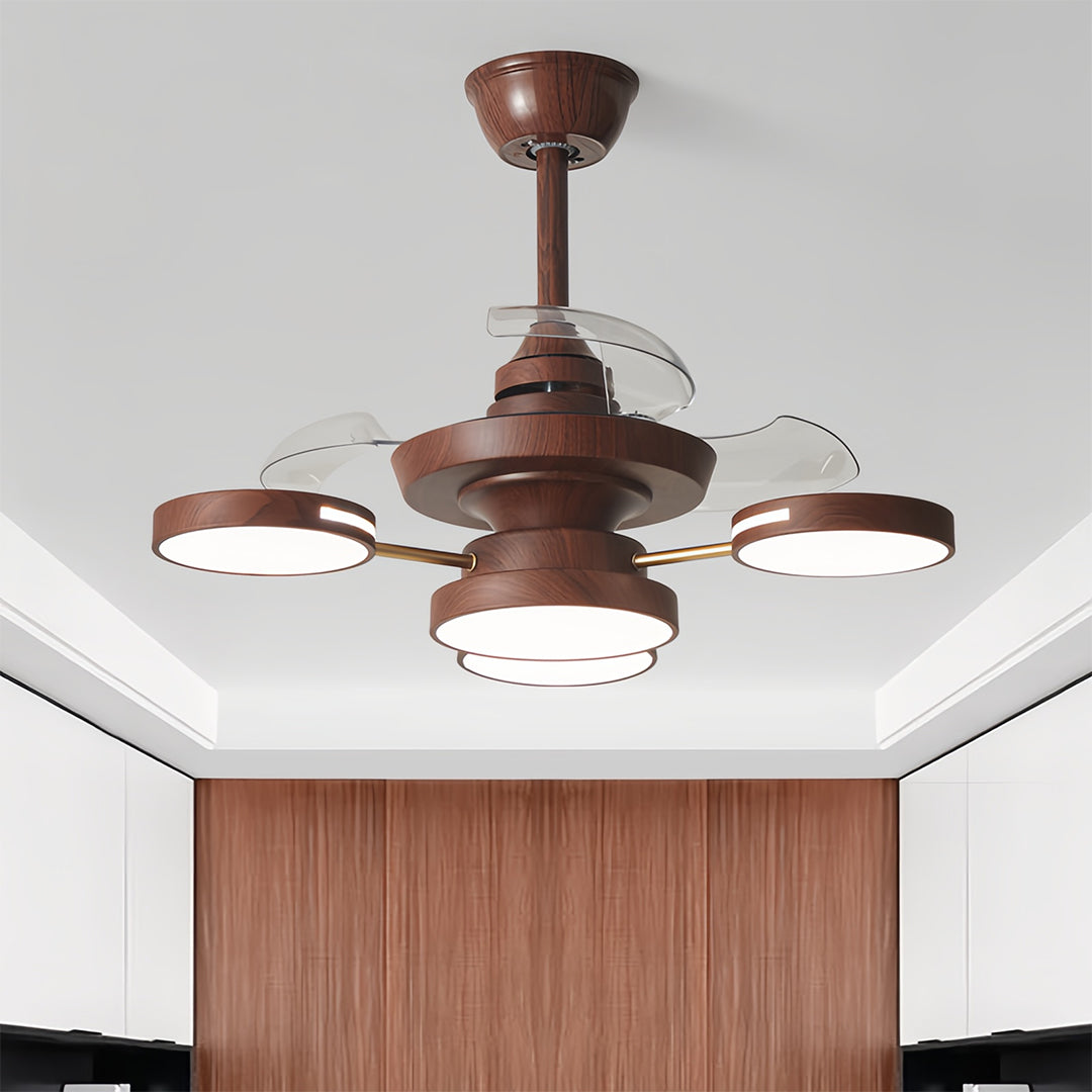 VIVIENNE FRENCH IRON TRIO LIGHT CEILING FAN