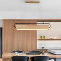 WHITBY WOODEN RECTANGULAR LED DINING LIGHT