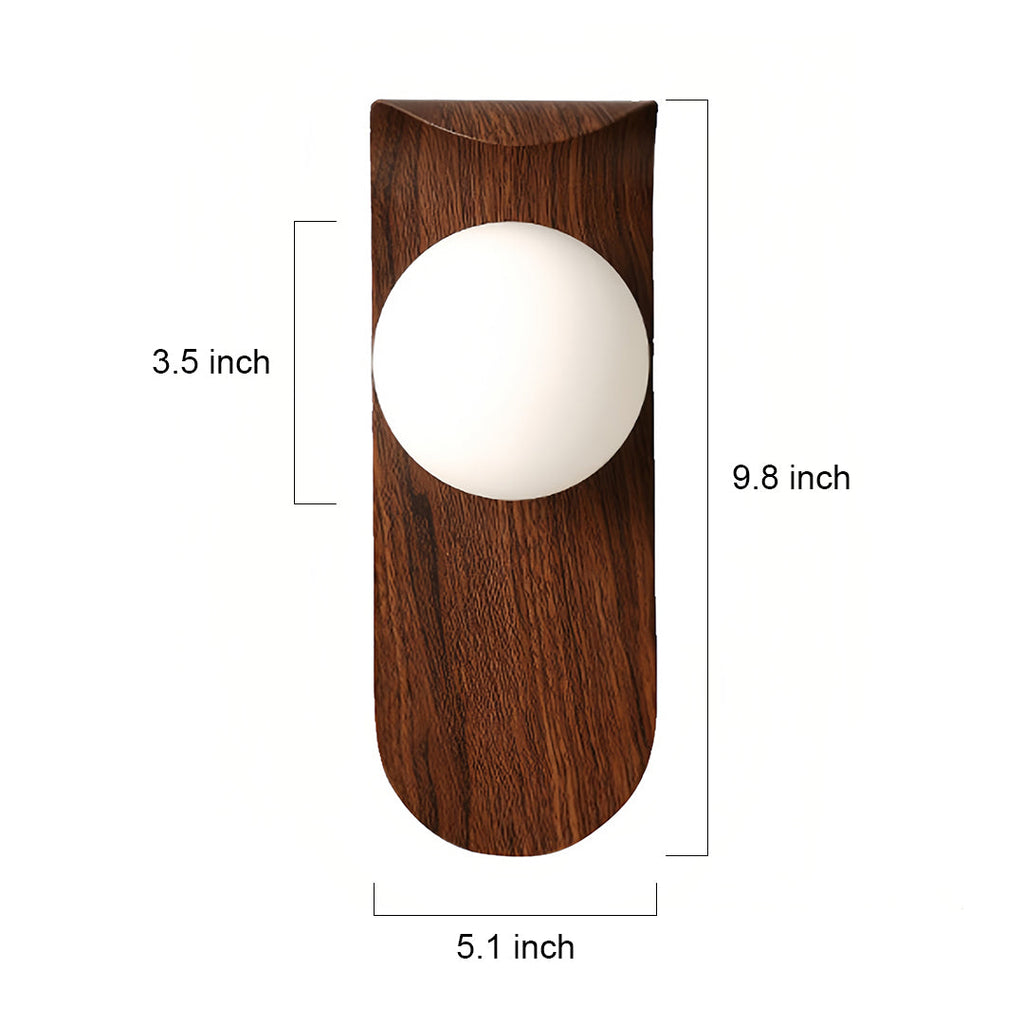 WINTHROP WOODEN GRAIN WALL SCONCE WITH LED ILLUMINATION