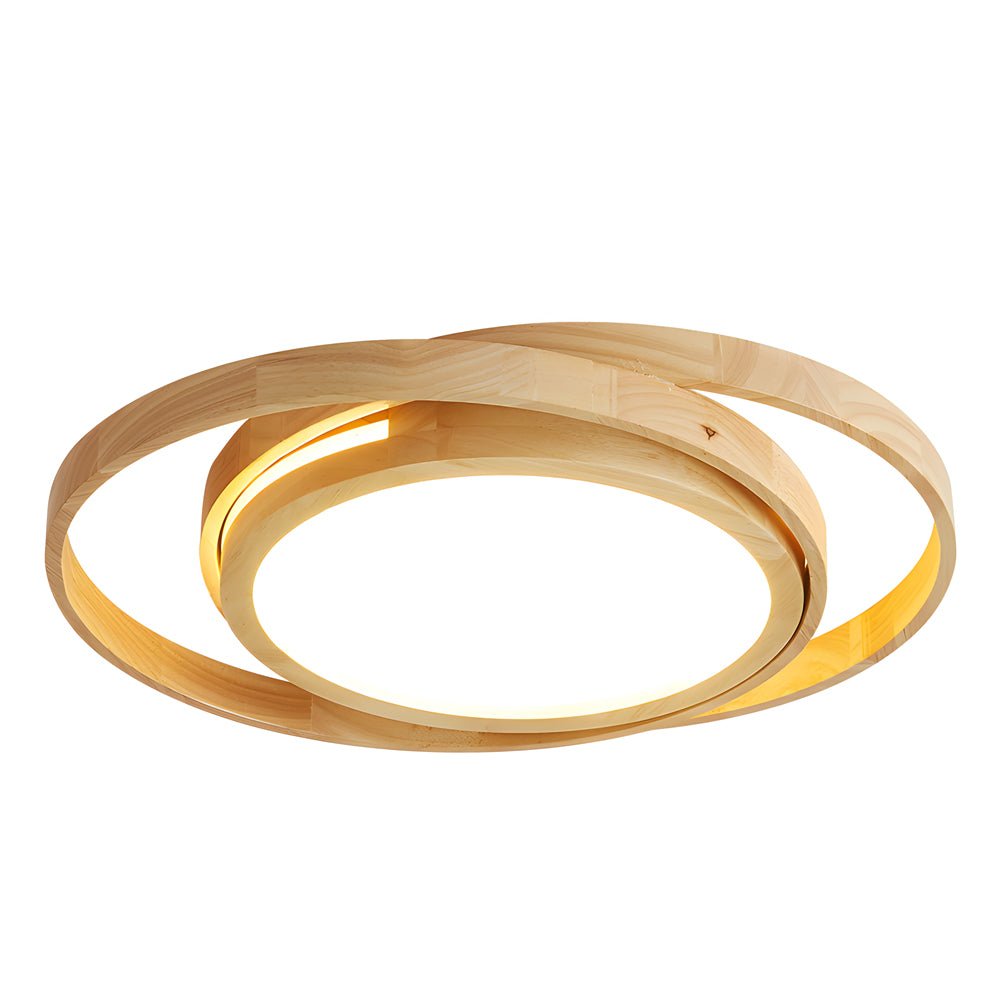 WINDSOR WOODEN OVAL LED CEILING LIGHT WITH ACRYLIC DIFFUSER