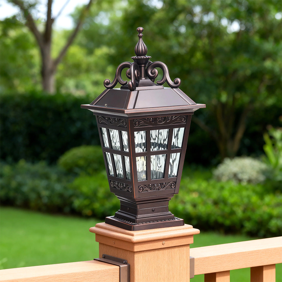 RAVENSWOOD WEATHERPROOF ALUMINUM GARDEN COLUMN LIGHT
