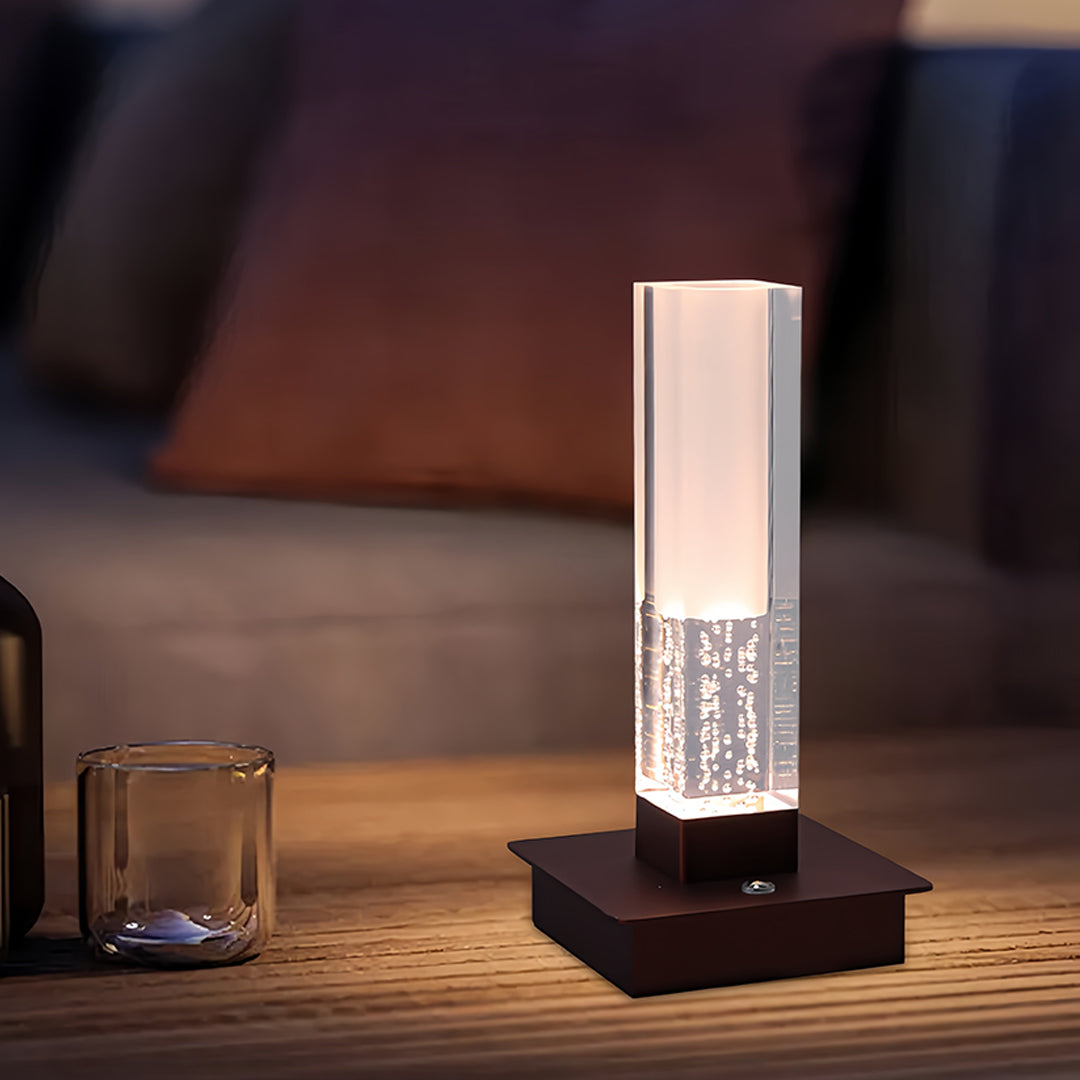 WINTERBOURNE CORDLESS SQUARE LED NIGHT LAMP WITH DIMMING FEATURE