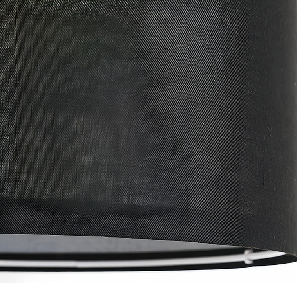 WINDSOR ARC METAL FLOOR LAMP WITH FABRIC SHADE