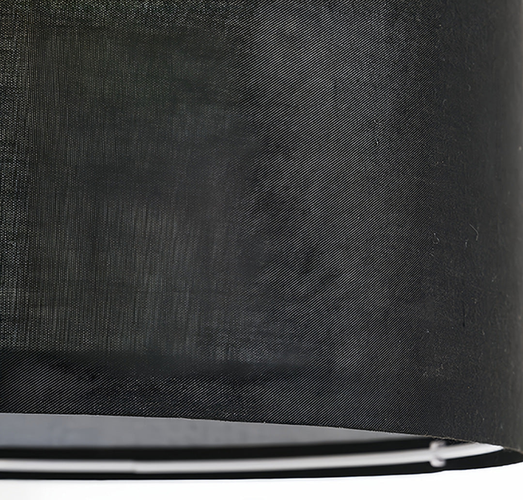 WINDSOR ARC METAL FLOOR LAMP WITH FABRIC SHADE
