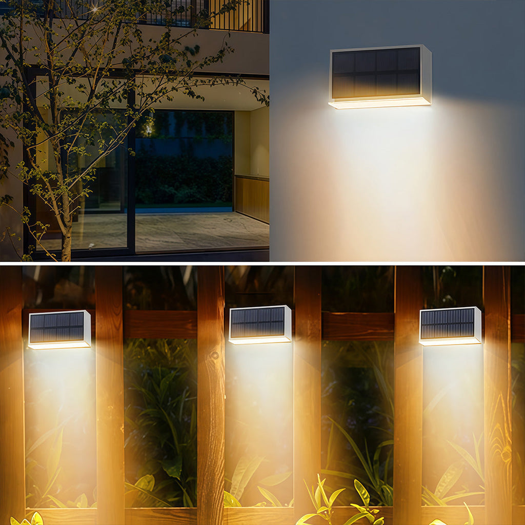 RAVENSCROFT SOLAR STEP LIGHTING LANTERNS, WEATHER-RESISTANT MODERN DESIGN