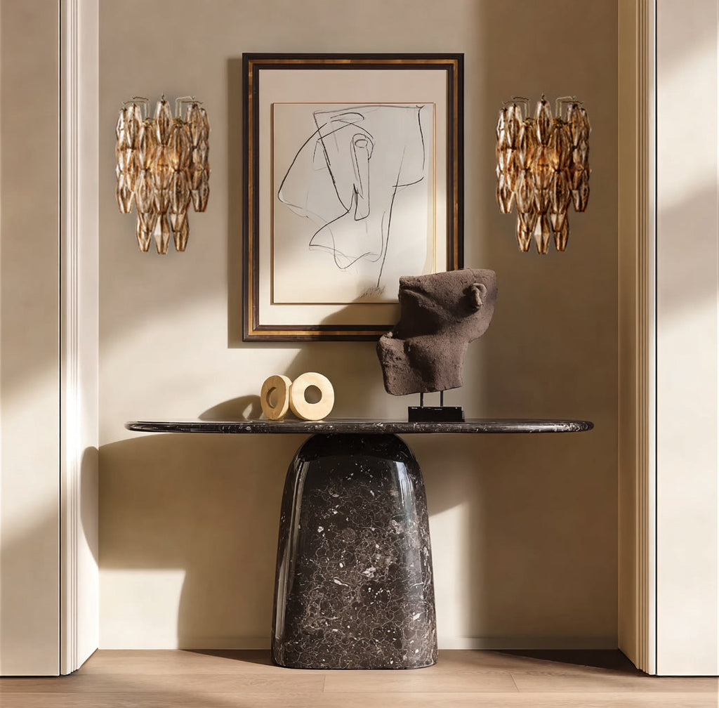 VIGNEUX SLIM SMOKE-COLORED WALL LANTERN