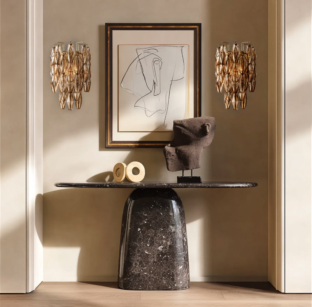 VIGNEUX SLIM SMOKE-COLORED WALL LANTERN