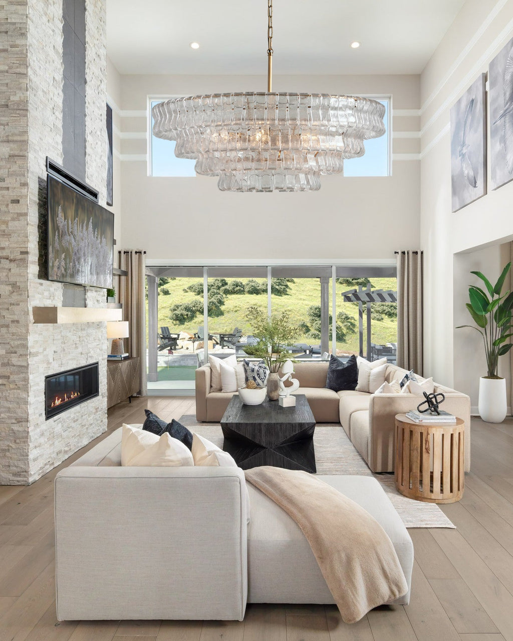 VERDANT CRYSTAL ORBILLION CHANDELIER