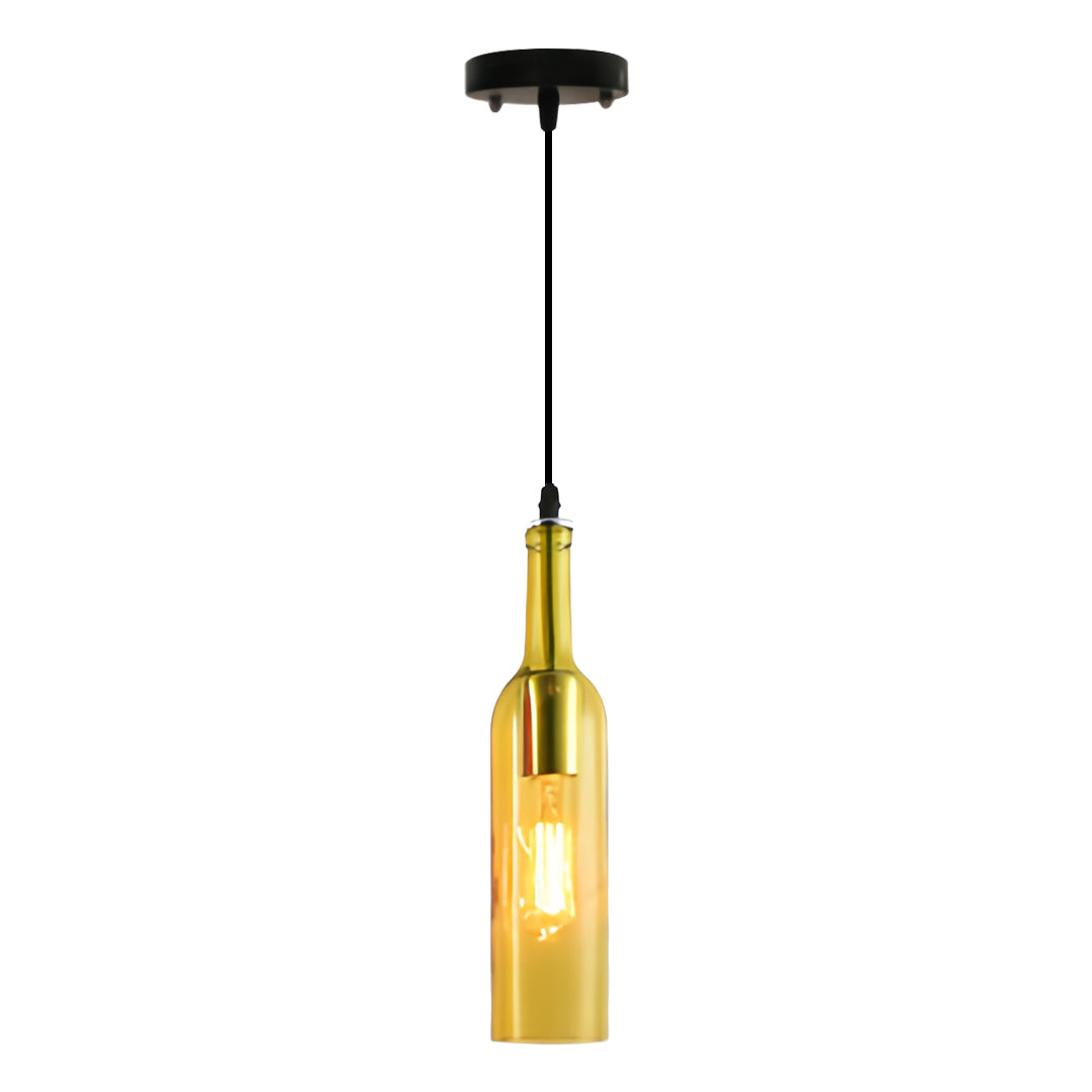 WINDSOR HUE VINTAGE GLASS WINE BOTTLE CEILING LANTERN